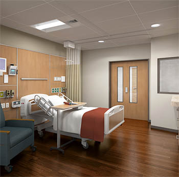 Artist rendering of our new maternity suites